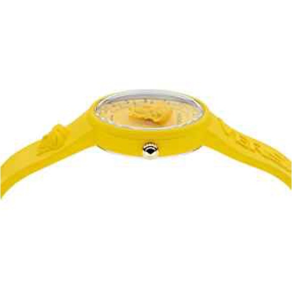 Versace Unisex Men Women Yellow Watch Medusa Pop Strap Fashion wristlet case New - Picture 6 of 11